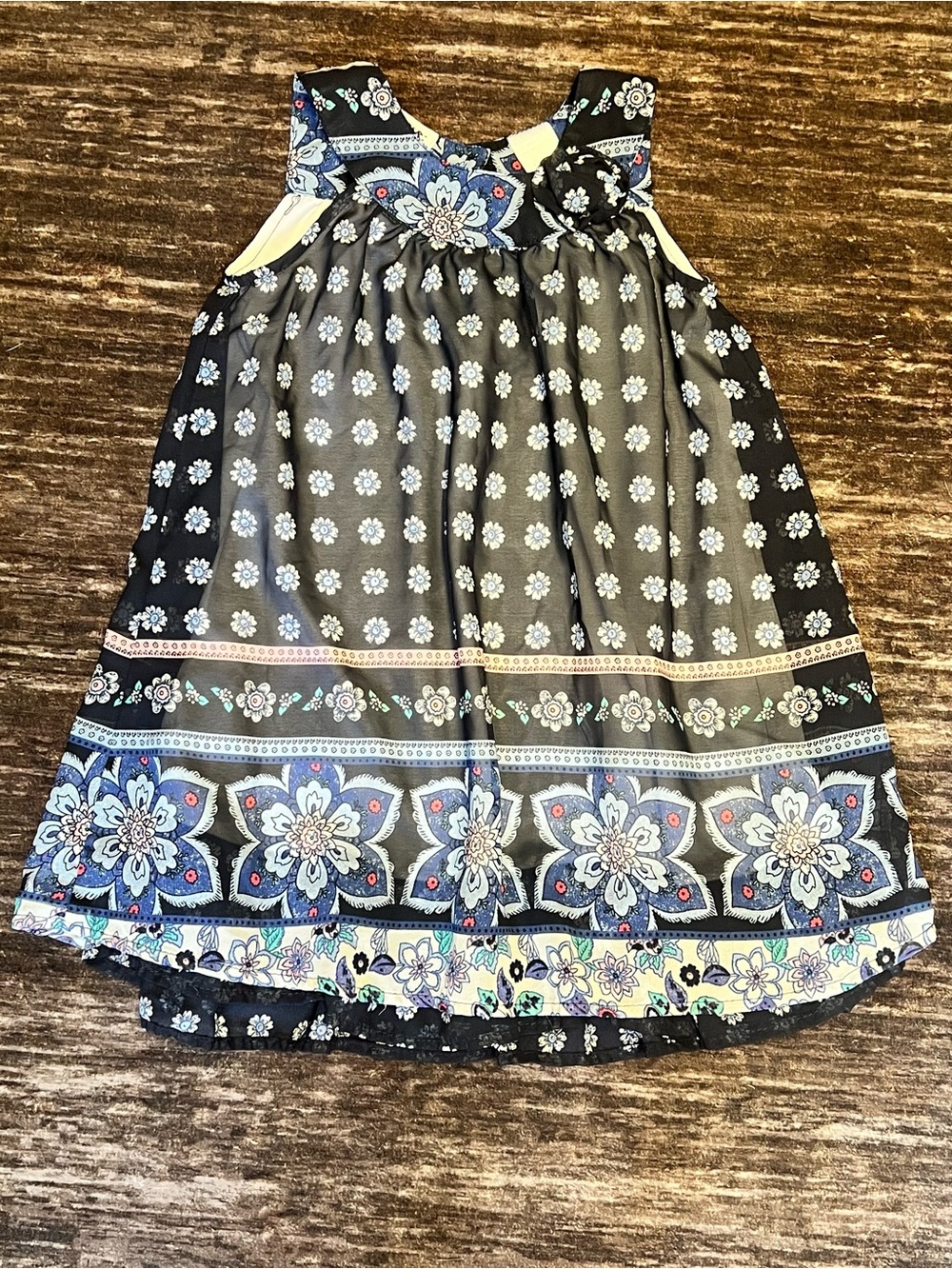 Girls Blueberi boulevard Multi color Tank Dress